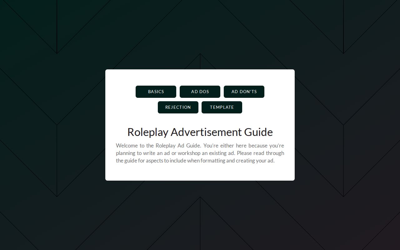 Roleplay Ad Guide